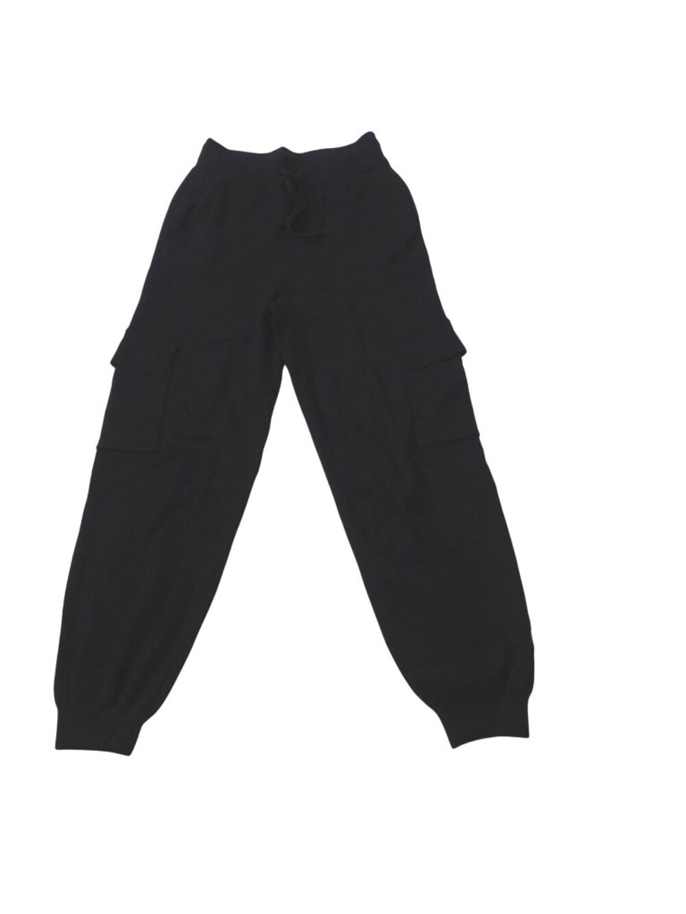 Culpos x INC Women Black Sweater Knit Cargo Jogger Pants Size S Ribbed Hem